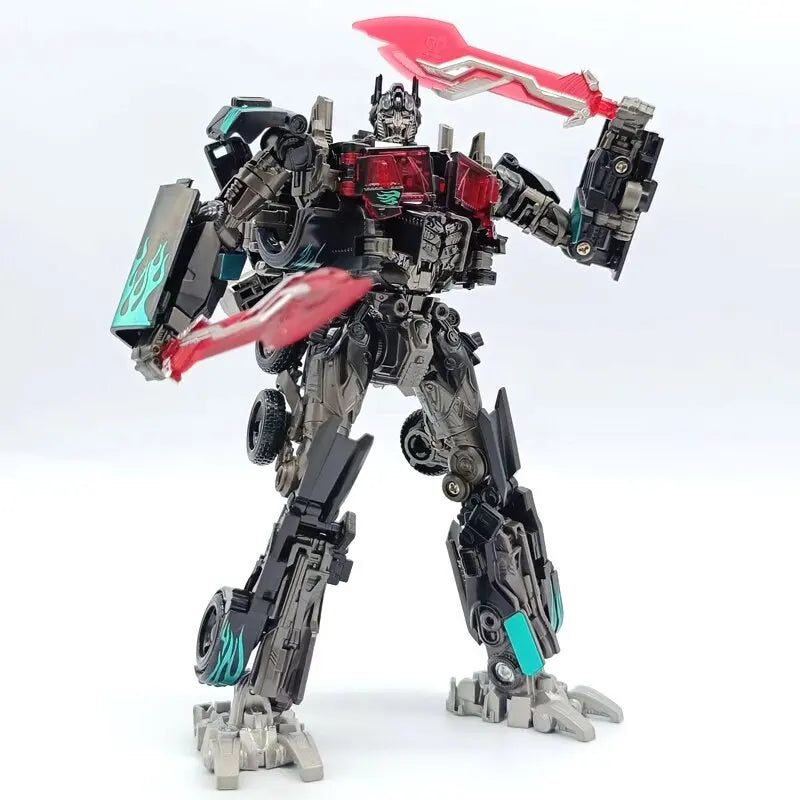 Action figure Transformers Optimus Prime — Replica TW1022, set completo con armi e maschere