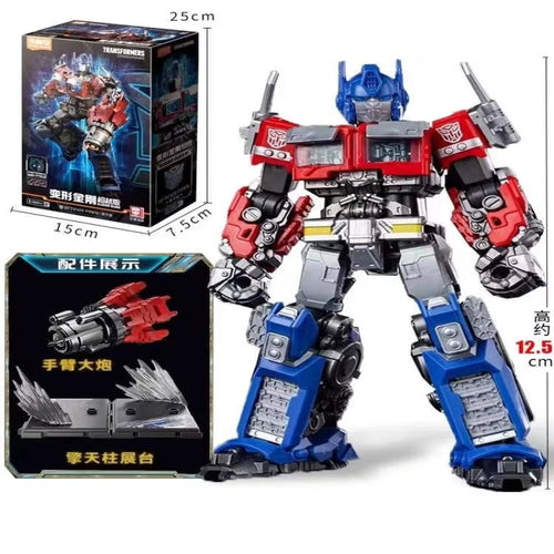 Action figure Transformers Optimus Prime — Cannone rimovibile, formato compatto da collezione