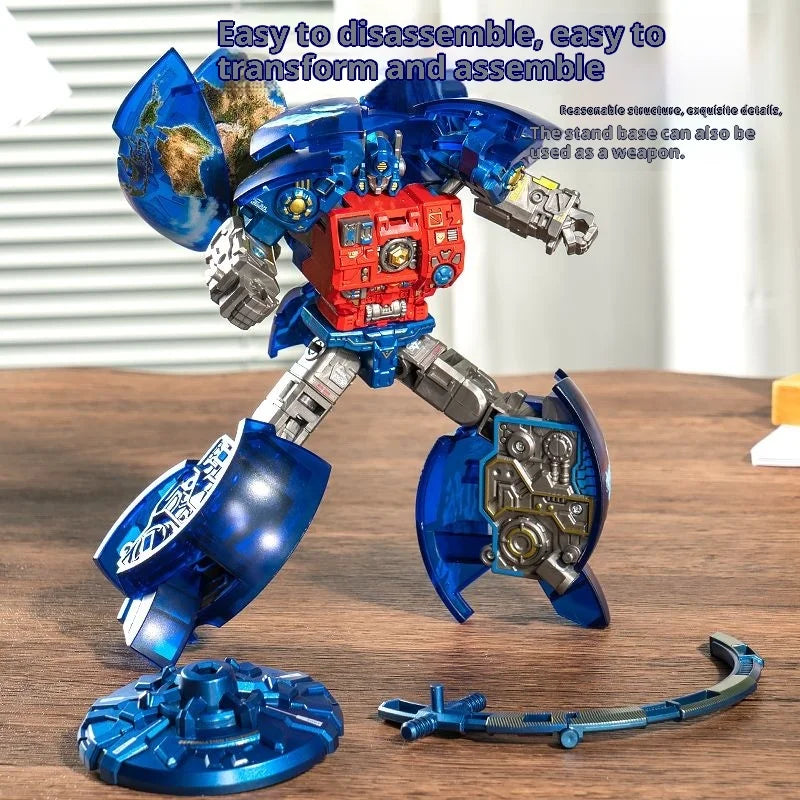 Jouet Transformers Optimus Prime Globe — Robot Transformable Enfant