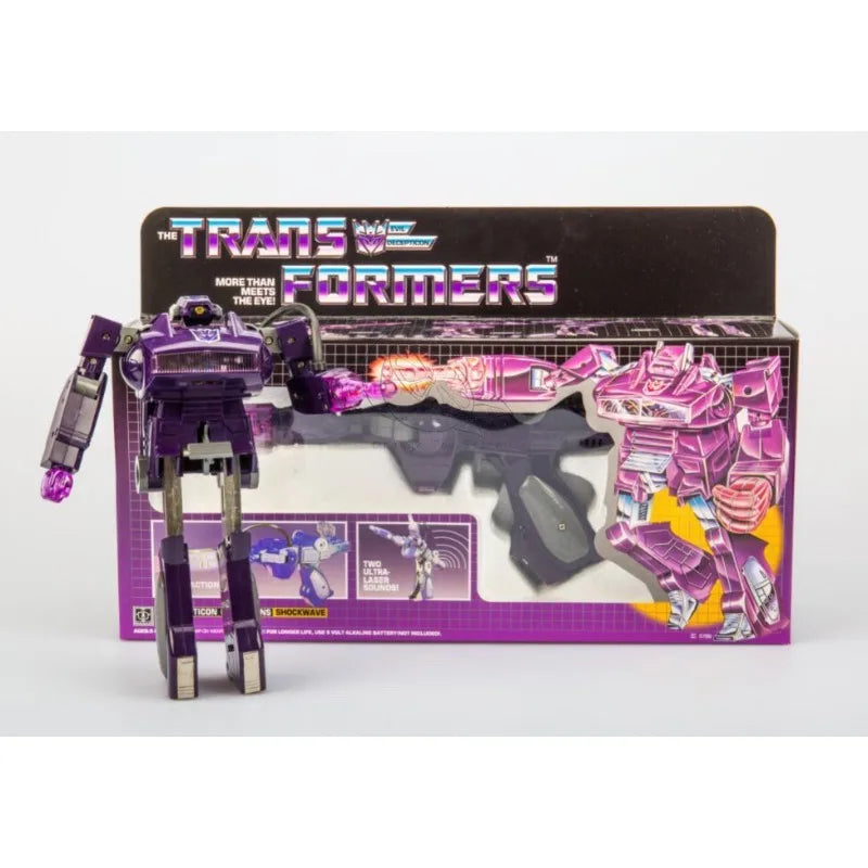 Figurina Transformers Shockwave G1 84-86 — Riedizione con Fucile Integrato Confezione Completa