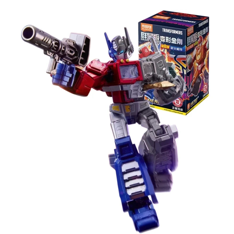 Statuetta Transformers Optimus Prime — Blokees Galaxy Versione 8 Assemblaggio Modulare