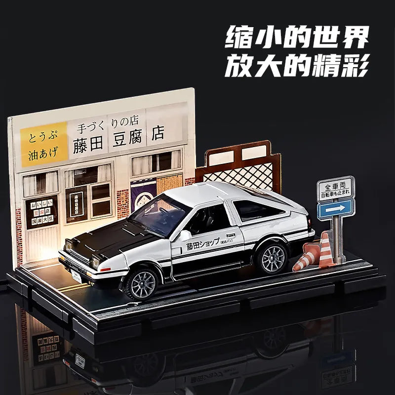 Figurina Transformers AE86 Initial D — Robot del Negozio di Tofu Edizione Deformata