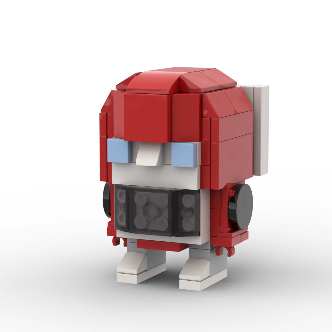 Figurina Transformers Swerve — Minibot Autobot in mattoncini rossi e bianchi
