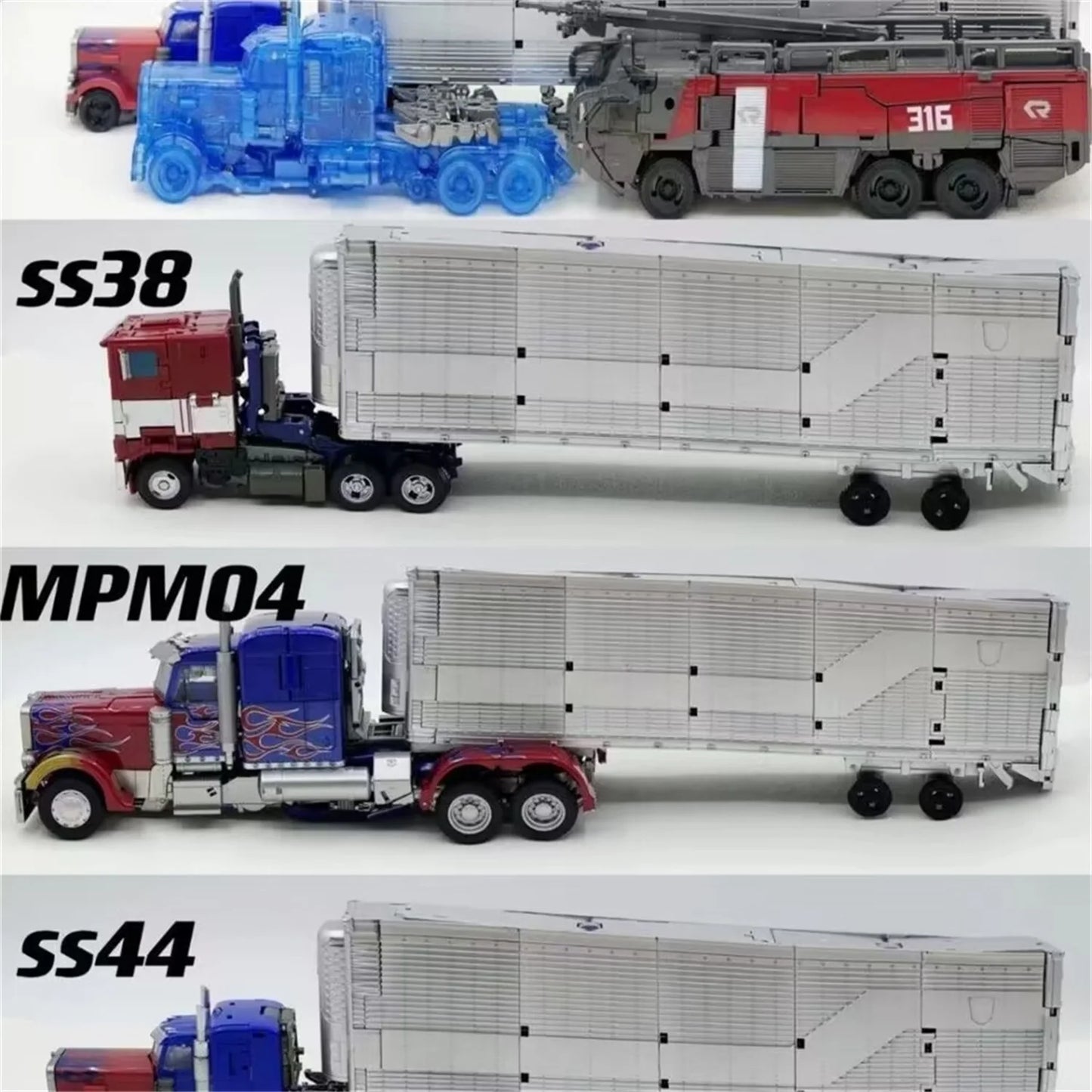 Accessorio Transformers rimorchio CY01 — Struttura argentata compatibile con TW1022