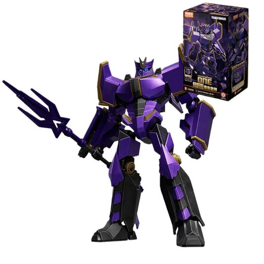 Figurina Transformers Megatronus Prime Blitzwing — Mattoncini dorati e neri, signore caduto
