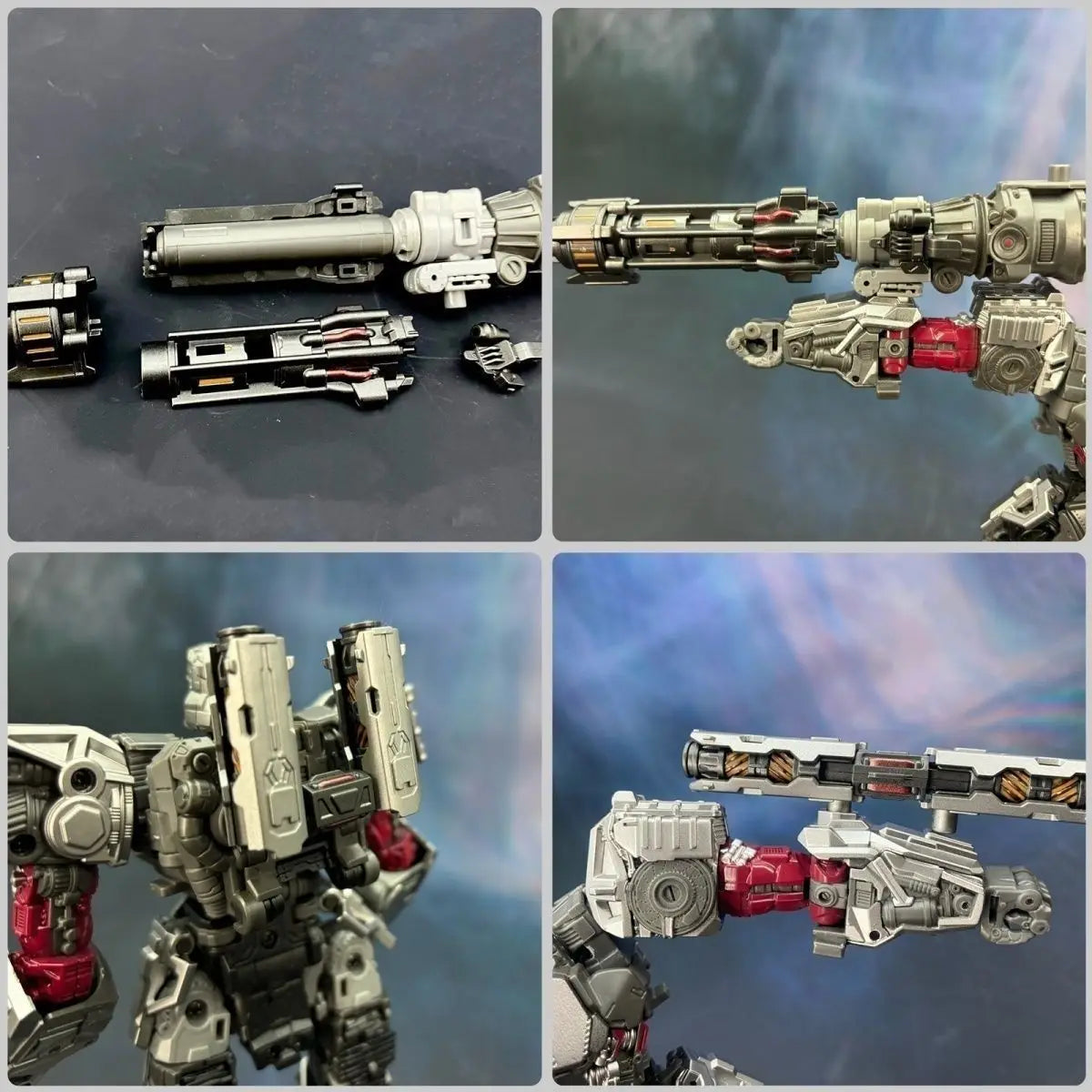 Jouet Transformers 4-en-1 Robot Alloy — Set Rhinocéros & Leader