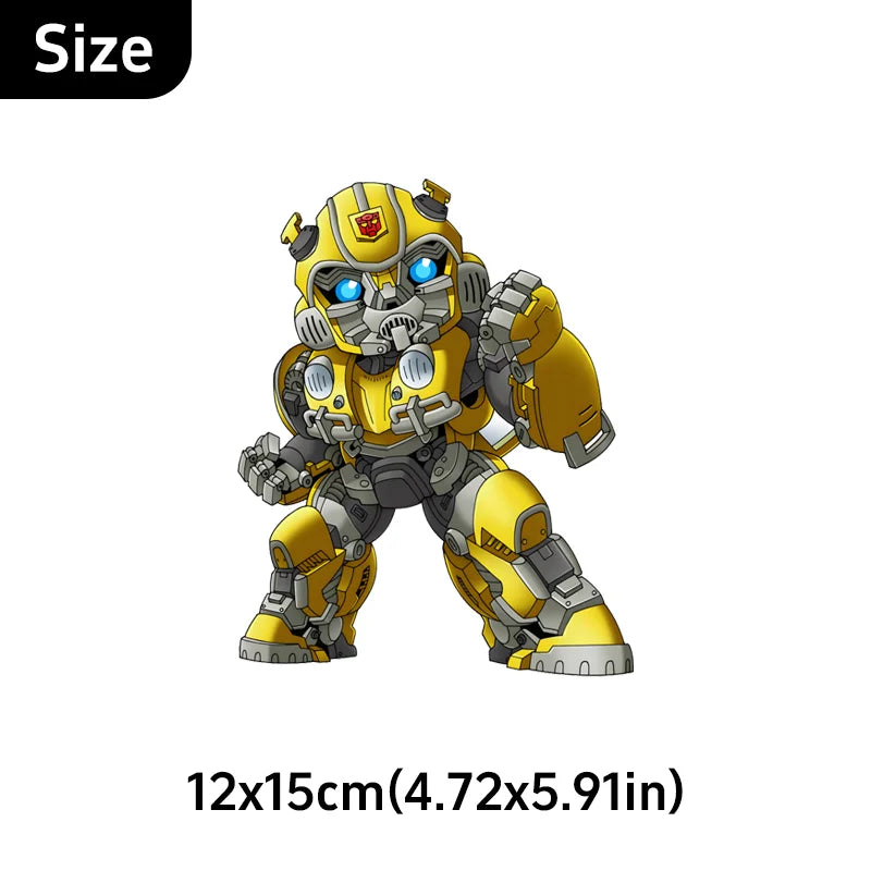 Adesivo Transformers Bumblebee UV — Decalcomania triangolare per finestrino dell'auto
