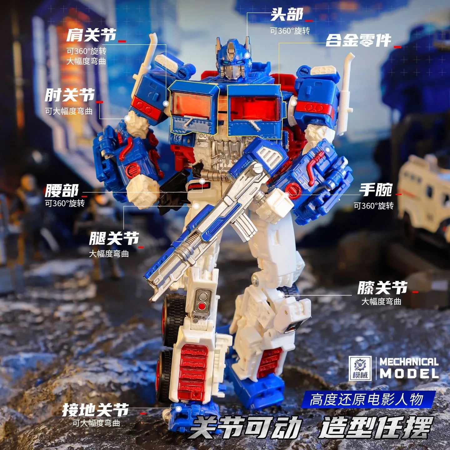 Figurine Transformers Ultra Magnus MX001 — Autobot Voyager Articulé KO SS38