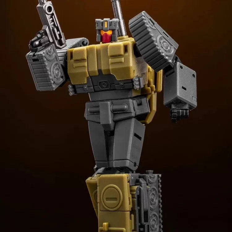 Figurina Transformers Brawl MS-B51R — Carro armato d'assalto kaki Heavy Gunner