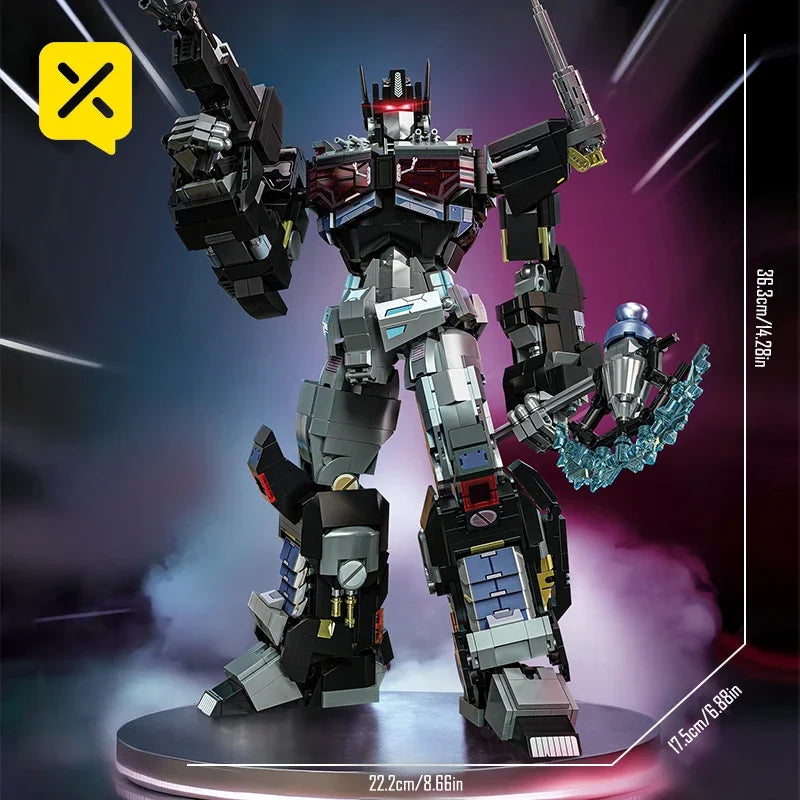 Mattoncini Transformers Nemesis Knight — Costruzione di Optimus Prime oscuro da 1886 pezzi