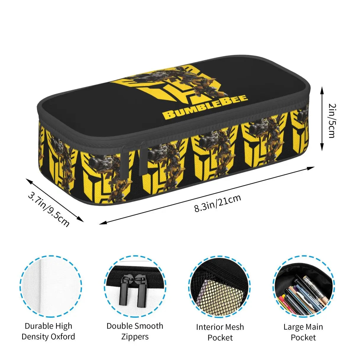 Astuccio Transformers - Autobots con fodera blu e righe