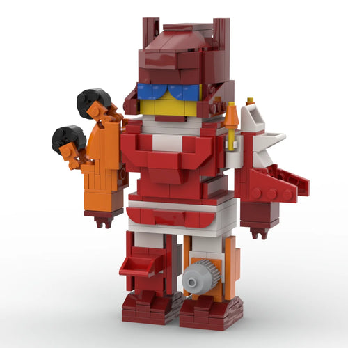 Figurina Transformers Computron — Combiner Gigante Brick Rosso e Arancione