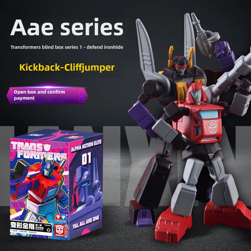 Figurina Transformers Kickback e Cliffjumper — Duo Decepticon-Autobot Blind Box AAE