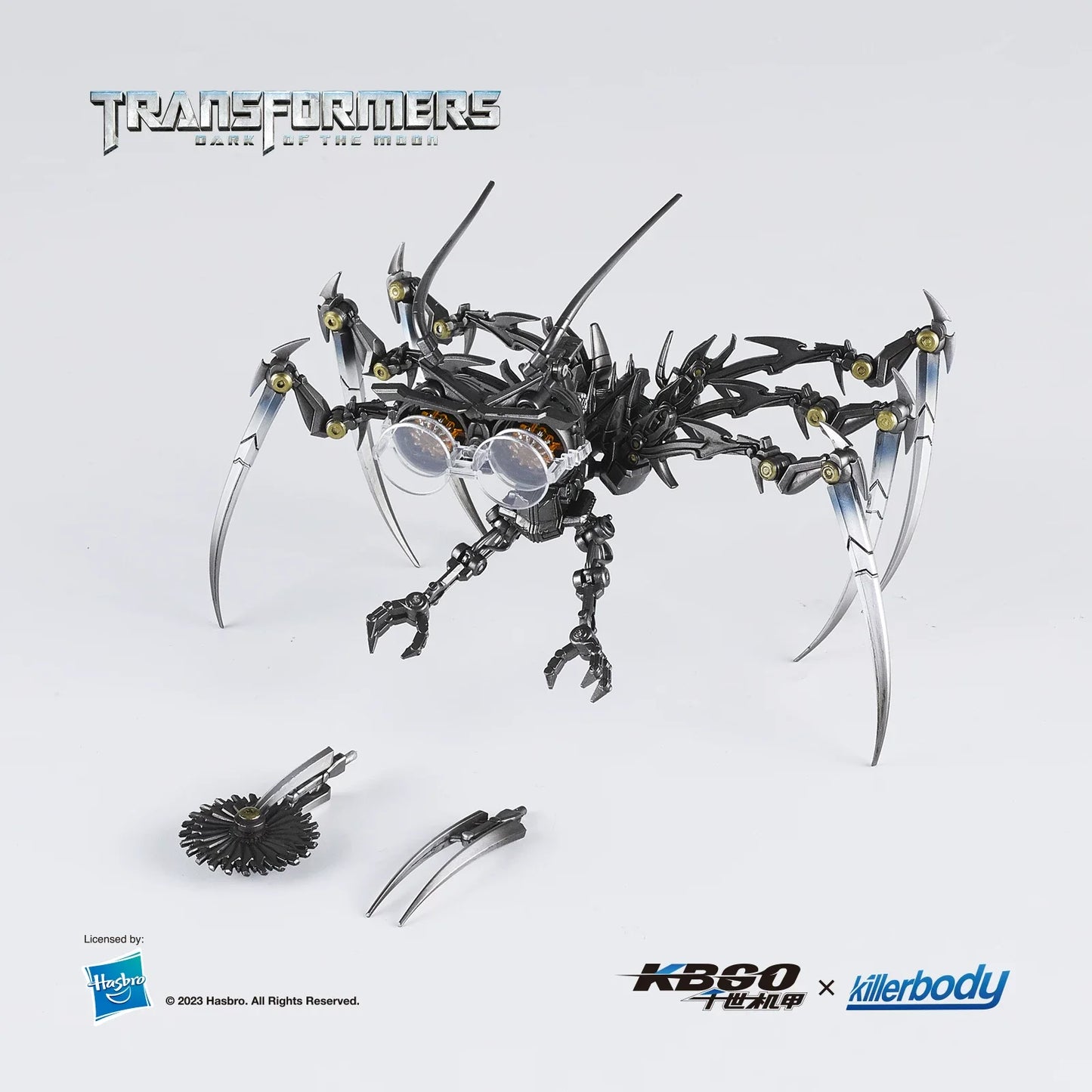 Figurina Transformers Creatura aracnide cromata — Edizione prestigiosa Dark of the Moon