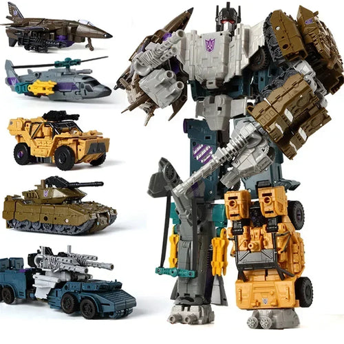 Figurina Transformers Bruticus HaiZhiXing — Combinatore KO completo di cinque robot