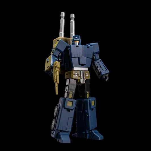 Figurina Transformers Brawl Magic Square — Costruzione blu ardesia, carro d'assalto