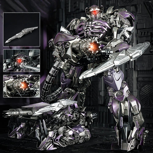 Figurina Transformers Shockwave Shockblast — Robot in stile cinematografico con occhio LED rosso