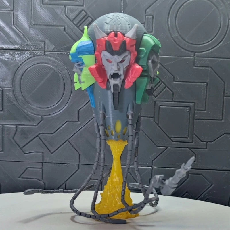 Busto Transformers Demone multicolore — Creatura dai cinque volti, edizione prestigiosa