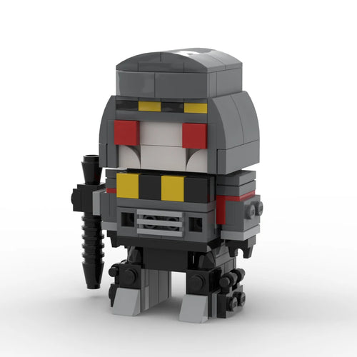 Figurina Transformers Megatron versione minatore IDW — mattoncino grigio, casco e trivella