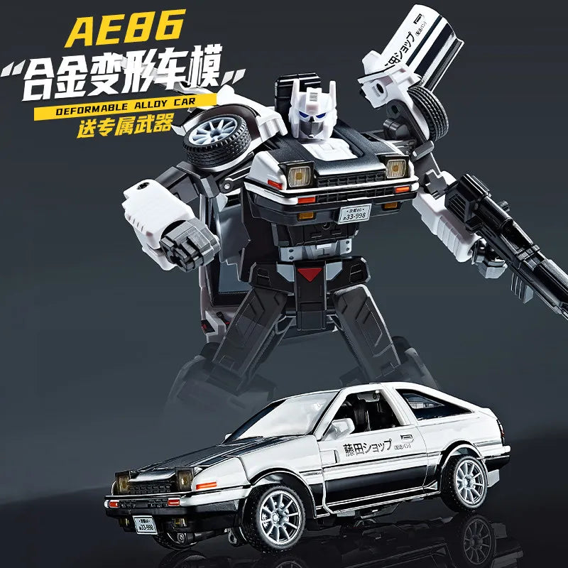 Figurina Transformers AE86 Initial D — Robot del Negozio di Tofu Edizione Deformata