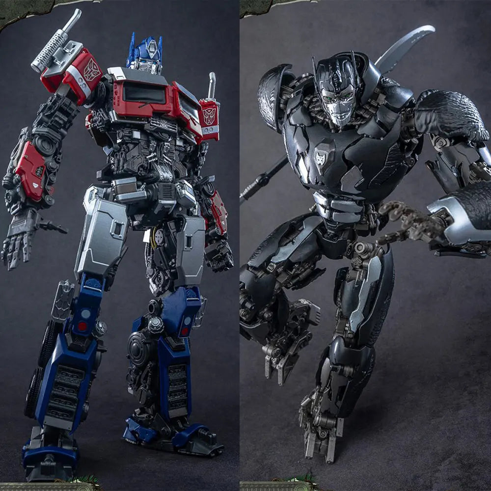 Duo di figurine Transformers Optimus Prime e Nemesis Prime — Confronto AMK