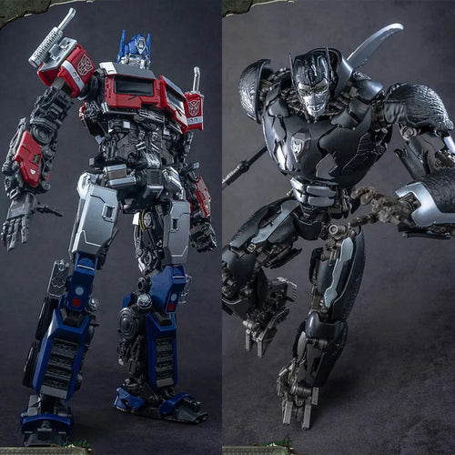 Duo di figurine Transformers Optimus Prime e Nemesis Prime — Confronto AMK