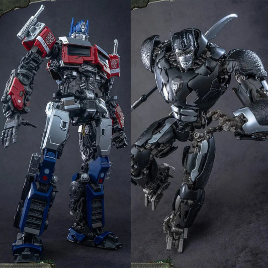 Duo di figurine Transformers Optimus Prime e Nemesis Prime — Confronto AMK