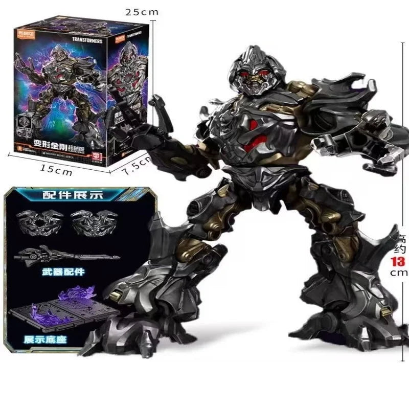 Action figure Transformers Megatron — Ali Decepticon, teschio dorato