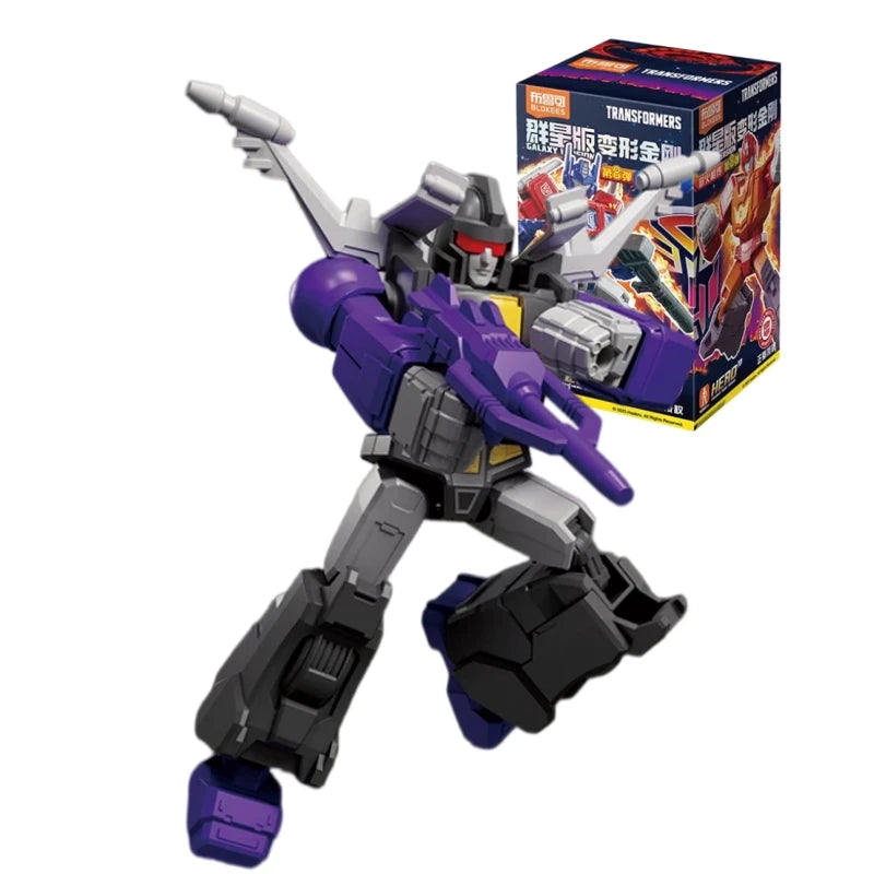 Statuetta Transformers Robot Viola con Cannone Integrato — Bonus Decepticon Blokees Galaxy Versione 8