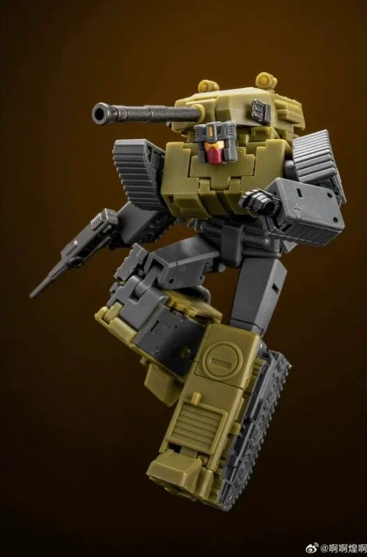 Figurina Transformers Brawl MS-B51R — Carro armato d'assalto kaki Heavy Gunner