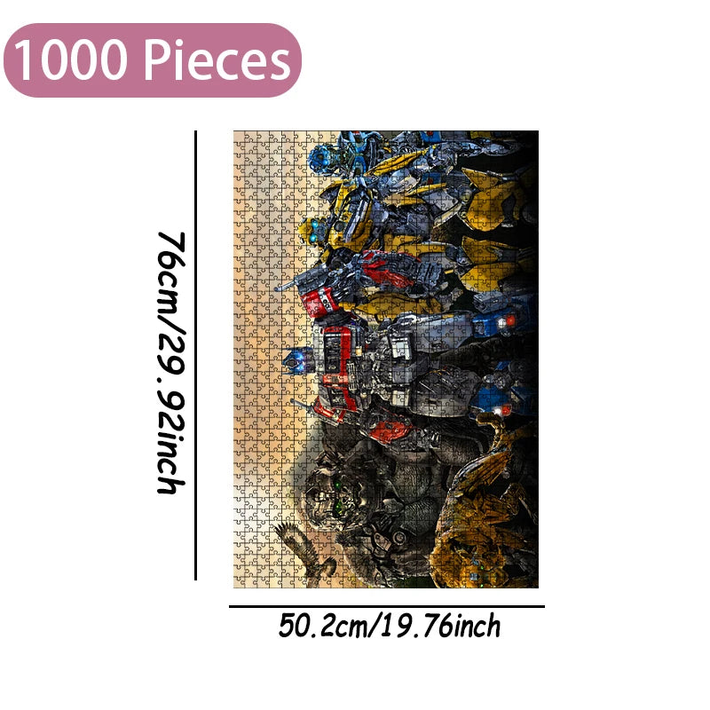 Puzzle Transformers Optimus Prime en Bois — 1000 Pièces
