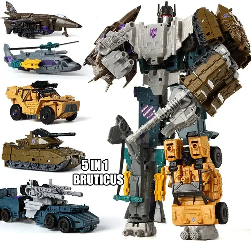 Figurina Transformers Bruticus HaiZhiXing — Combinatore KO completo di cinque robot