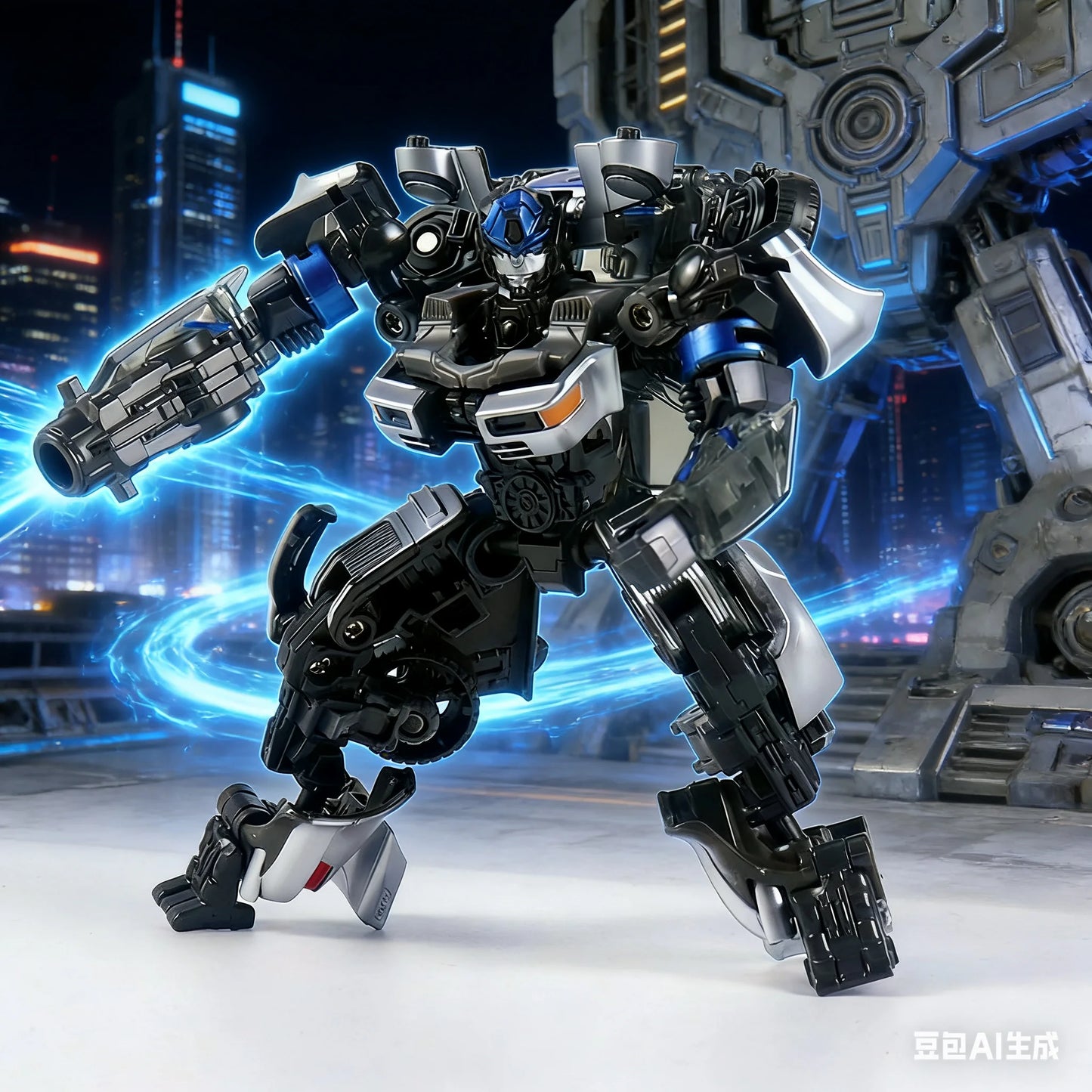 Figurina Transformers Mirage auto fantasma SS105 — CY-01 Rise of the Beasts argentata