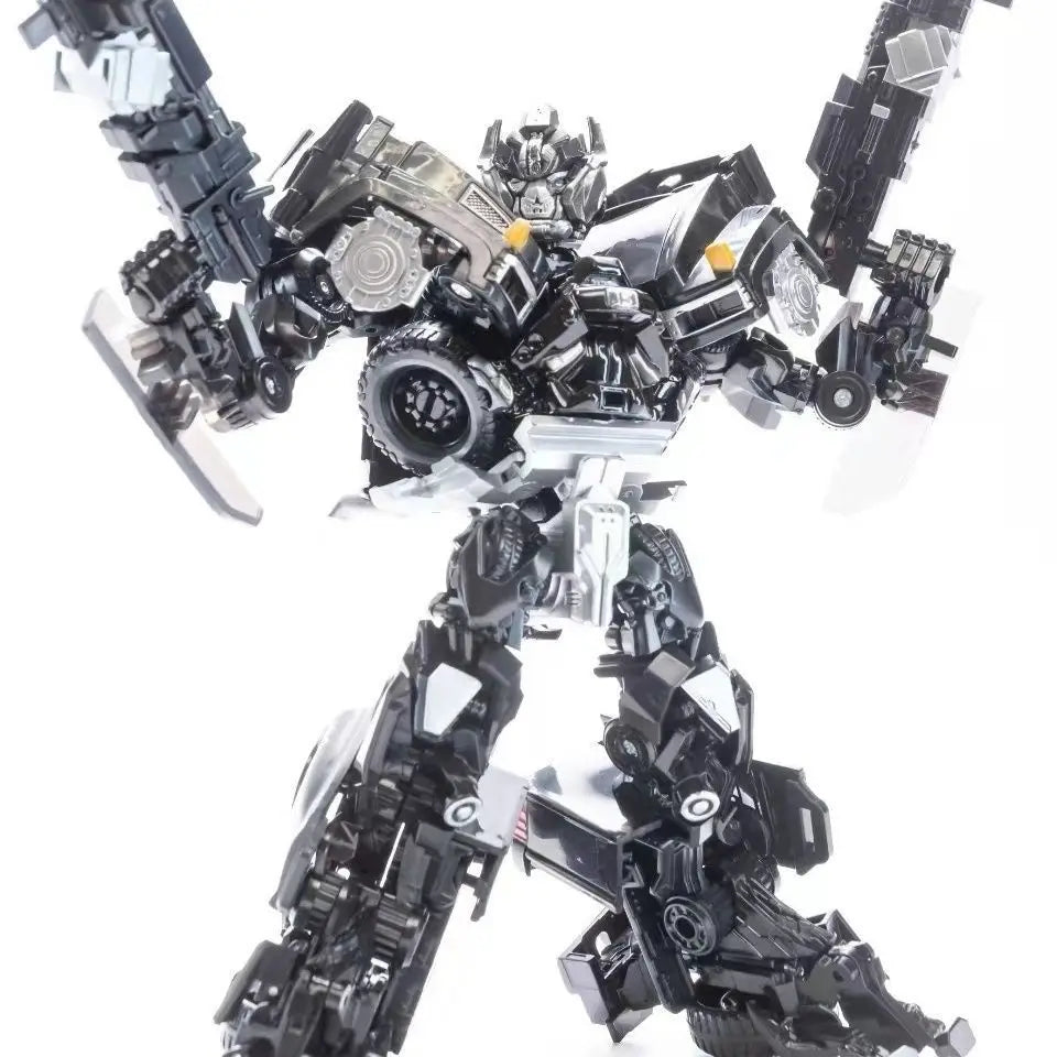 Figurina Transformers Ironhide Weapon Master — Finitura argentata Edizione Pioniere