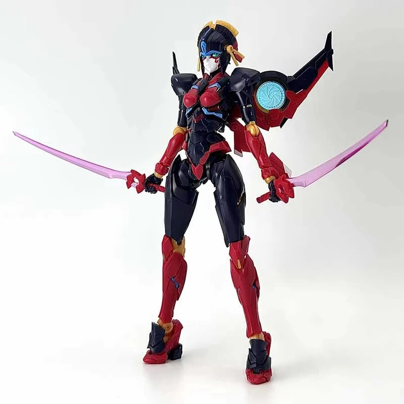 Figurina Transformers Windblade MD004 — Robot rosso Riobot KO da assemblare
