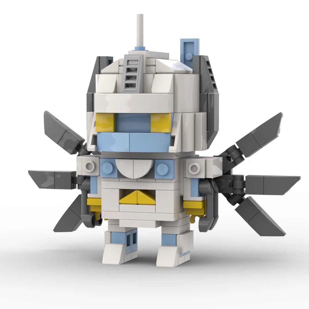 Figurina Transformers Nova Prime versione IDW — mattoncino bianco, ali-lame, antico Prime