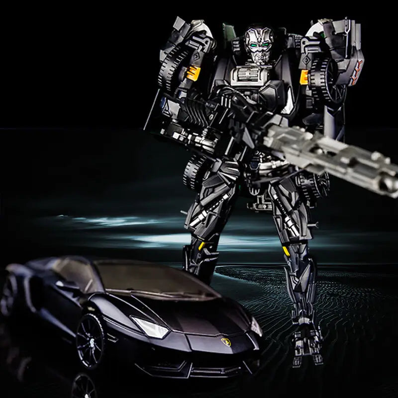 Figurina Transformers Lockdown Aventador — Cacciatore nero Silhouette Lamborghini