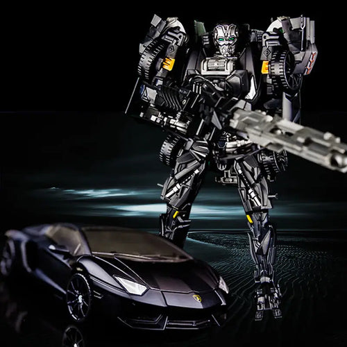 Figurina Transformers Lockdown Aventador — Cacciatore nero Silhouette Lamborghini