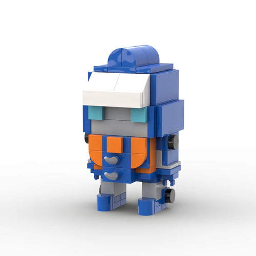 Action figure Transformers Sentinel Prime chibi — brick blu e bianco, comandante compatto