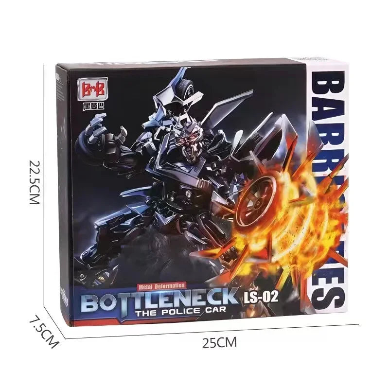 Figurina Transformers Barricade LS02 — Auto della Polizia Nera Modalità Combattimento