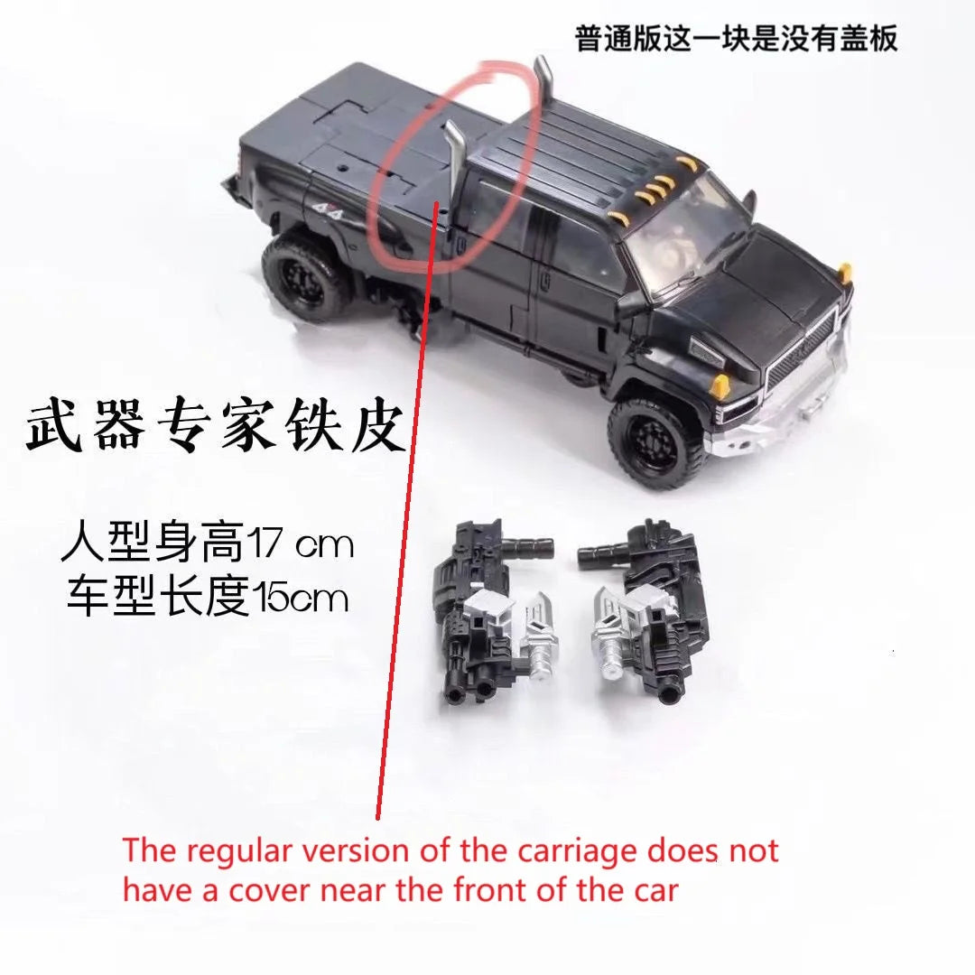 Figurina Transformers Ironhide Weapon Master — Finitura argentata Edizione Pioniere