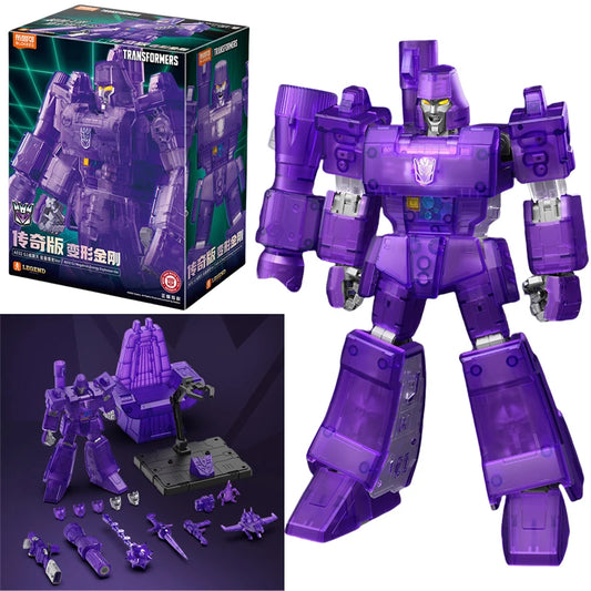 Figurina Transformers Megatron G1 traslucido — Edizione leggendaria da collezione Decepticon