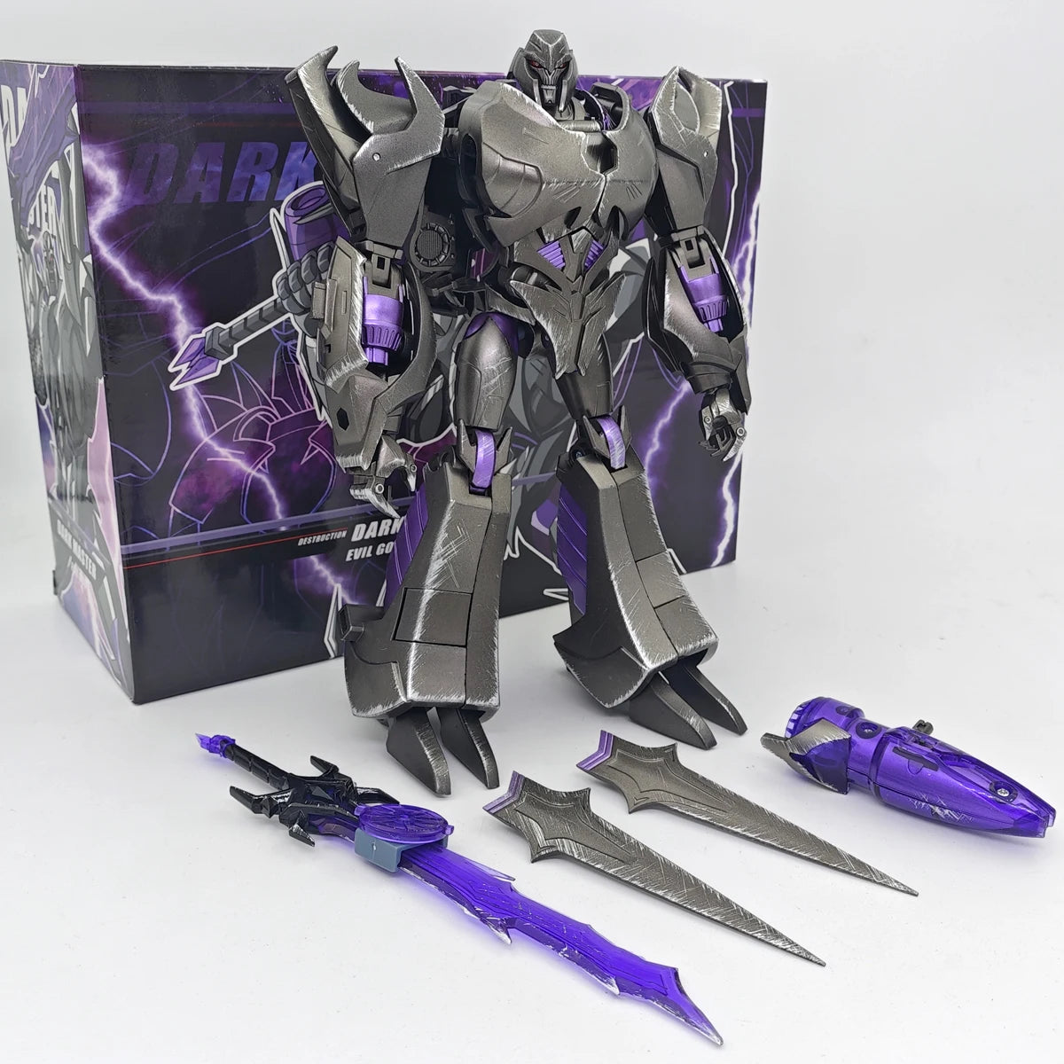 Figurina Transformers Megatron Dark Master APC — Versione Prime Danneggiata in Combattimento