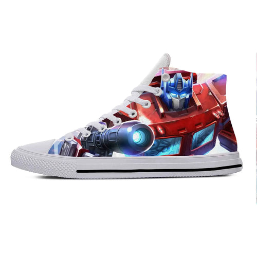 Baskets Montantes Transformers Blanc - Laser