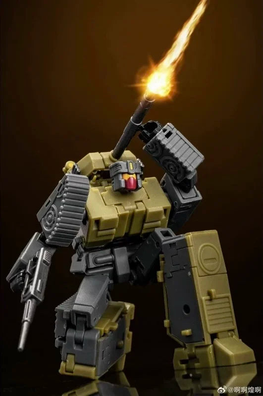 Figurina Transformers Brawl MS-B51R — Carro armato d'assalto kaki Heavy Gunner