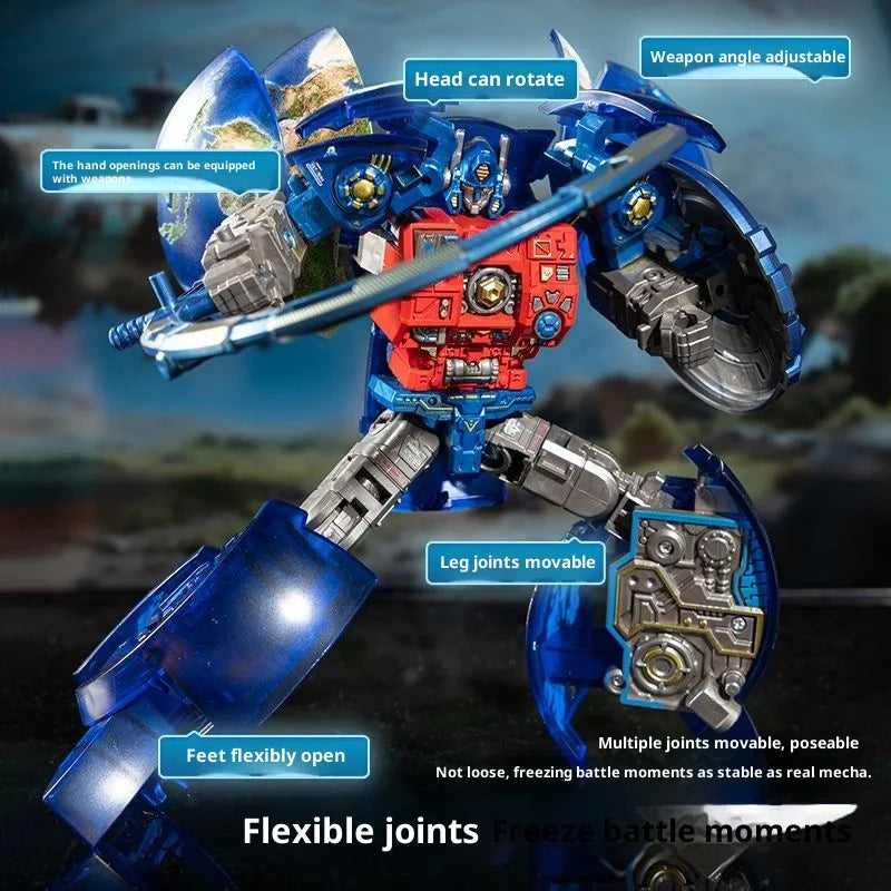 Jouet Transformers Optimus Prime Globe — Robot Transformable Enfant