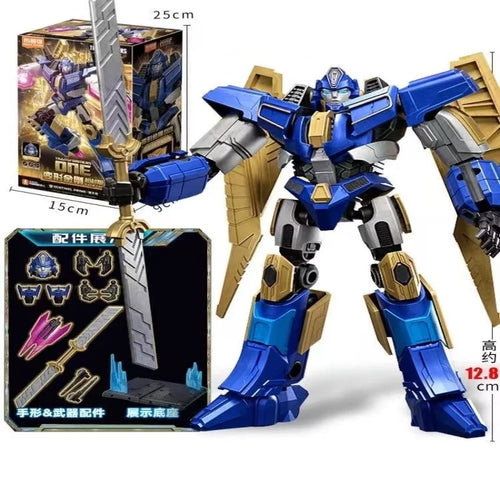 Action figure Transformers Sentinel Prime — Spada dorata, edizione guerriero blu
