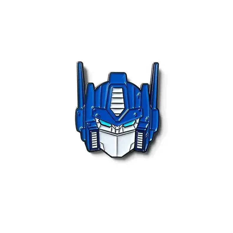 Spilla Transformers Soundwave Blu Scuro — Spilla con Testa per Zaino