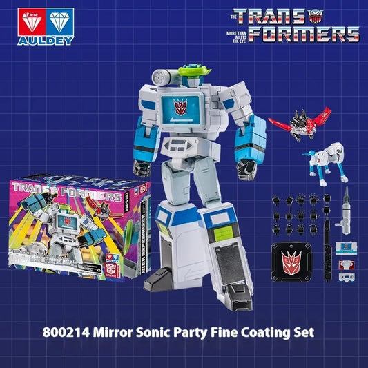 Action figure Transformers Soundwave AAE effetto specchio — Universo Shattered Glass azzurro