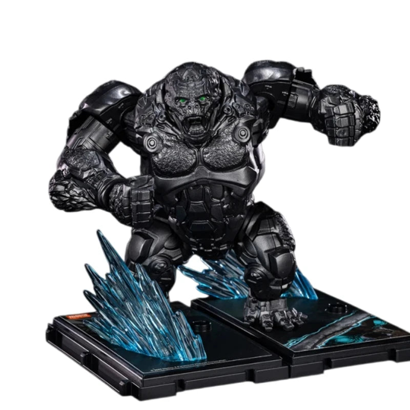 Figurina Transformers Optimus Primal Blitzwing Numero Uno — Mattoncini gorilla argentati, edizione Beyond